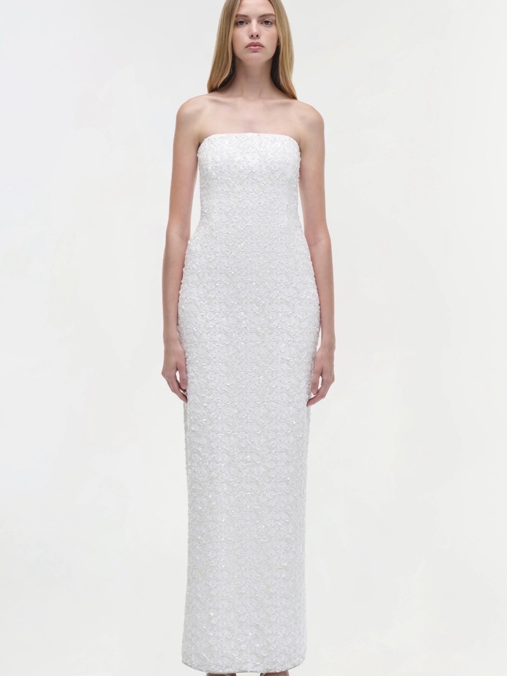 Savia Strapless Embellished Gown